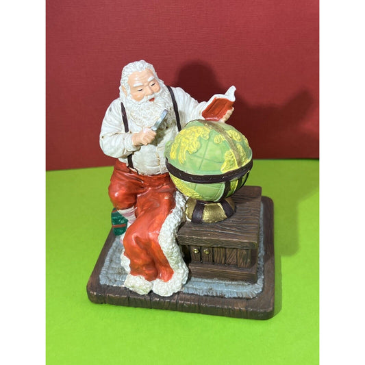 Santa at the Globe Noble Arts Figurine Music Box Missing