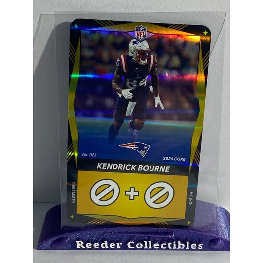 2024 Uno Elite #23 Kendrick Bourne FOIL New England Patriots Yellow